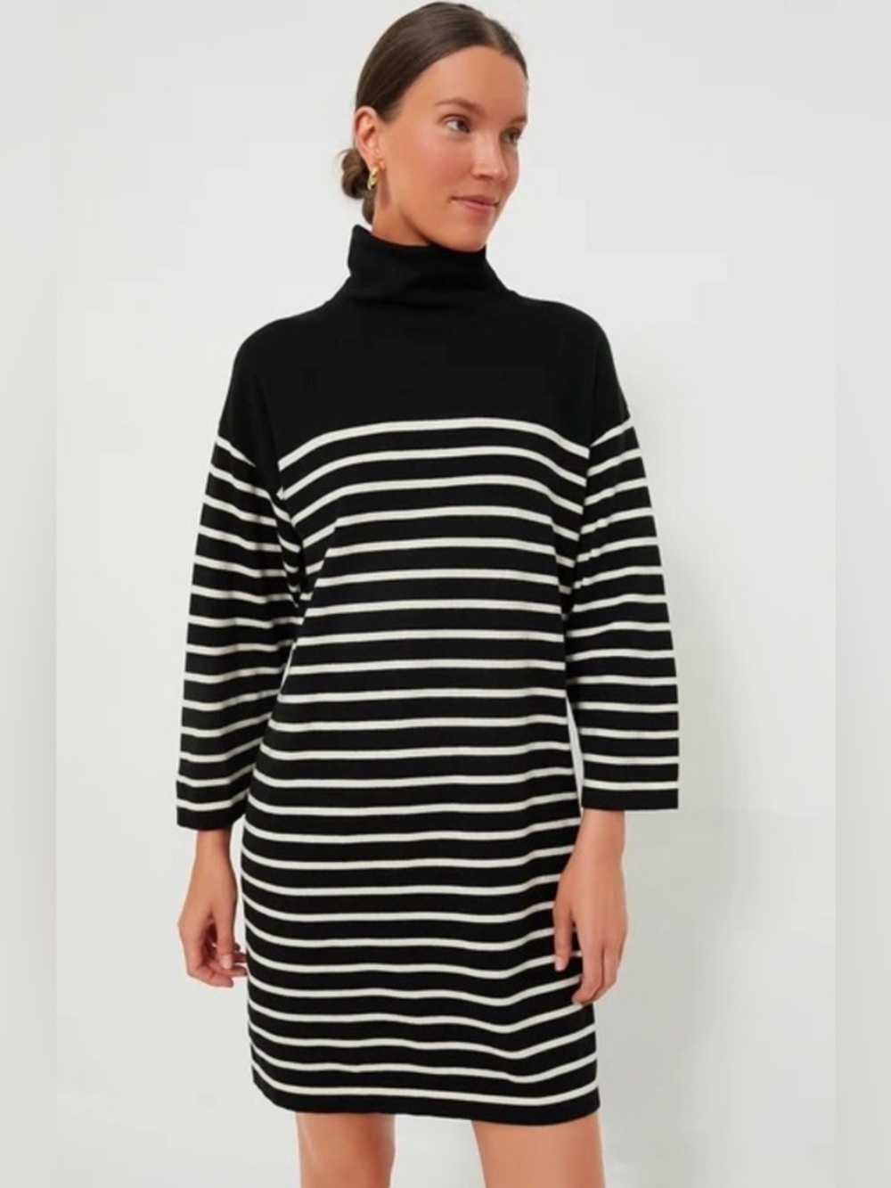 Pomander Place NEW Tuckernuck Striped Durand Turtleneck Sweater Dress, Size XS